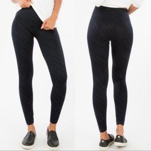 NWT Spanx Navy Blue Tread Printed Leggings Shapewear Sculpt Womens Size Medium M